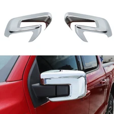 Chrome Exterior Side Rear View Mirror Cover Trim Shell For Ford F150 2021 2022+