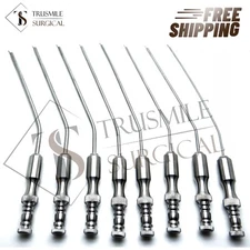 10pcs Frazier Suction Tubes 5,6,7,8,9,10,11,12 Surgical Diagnostic Instrument