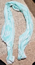 Teal And White Scraf