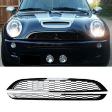 Front Upper Lower Grille For Mini Cooper R50 R52 R53 Honeycomb Mesh Grill Black