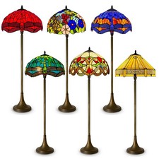 Luxury Tiffany Floor Lamps Stained Glass HandCrafted Style for Home & Office UK