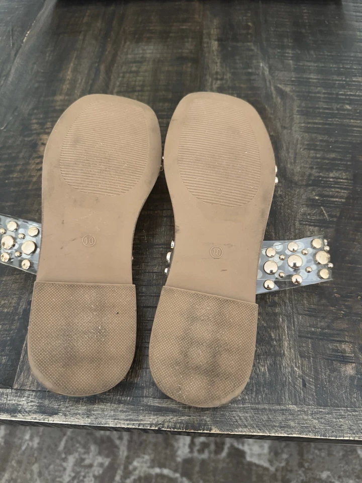 Sandalias transparentes de doble toma para dama de Corky’s. Talla 10. Foto 4 de 4
