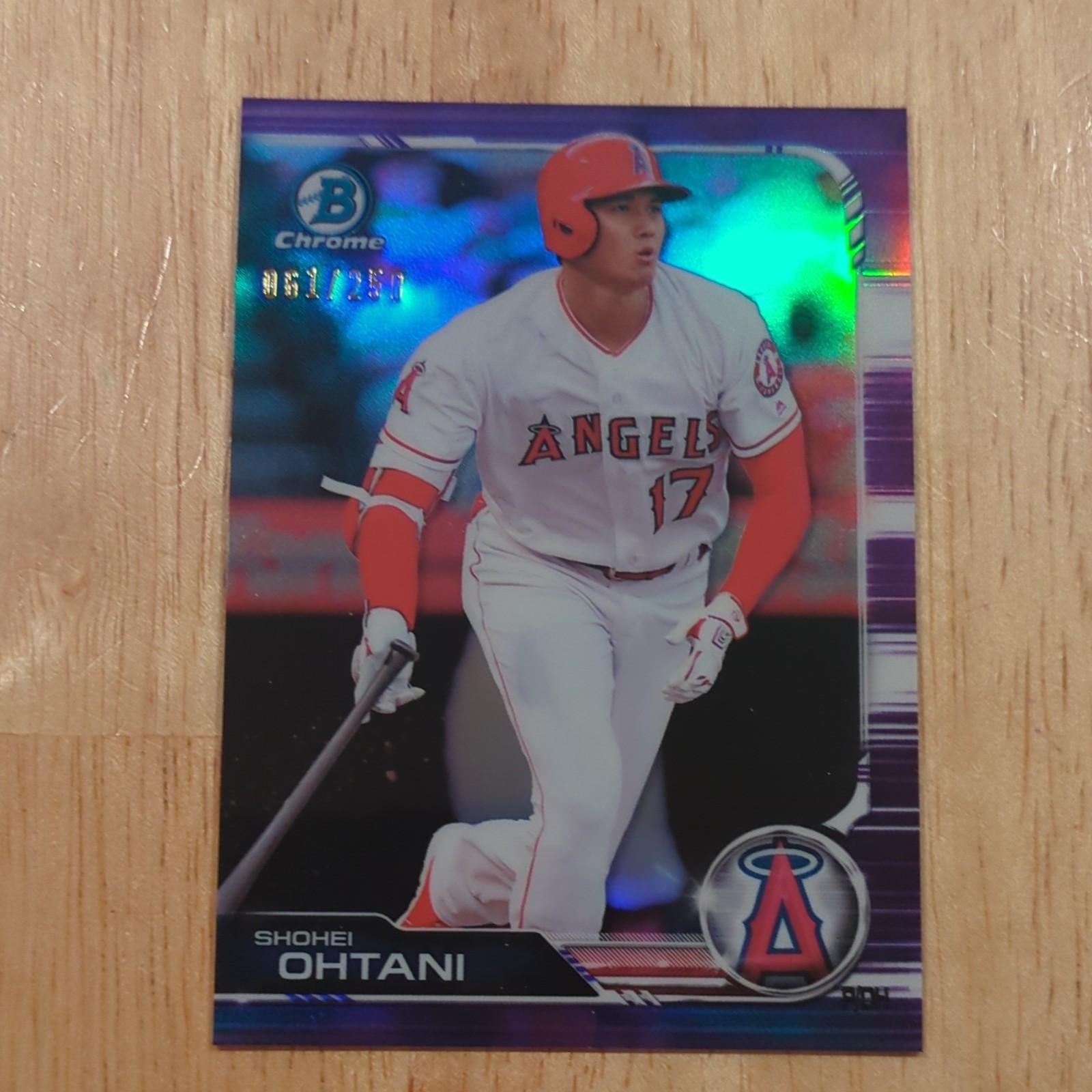 Topps Bowman Chrome Purple Refractor Shohei Ohtani #50 /250 Angels 2019