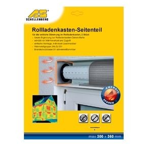 Schellenberg Dämmung für Rollladenkasten Seitenteil 300x360x15 2teilig Rollladen