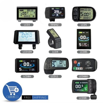 Electric Bike Display 24V/36V/48V/72V SM/WP with USB for E-bike Conversion Kit  