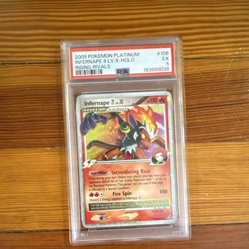The Pokemon Company Infernape E4 Lv.X Rising Rivals 108/111 Holo PSA 5 EN 2009