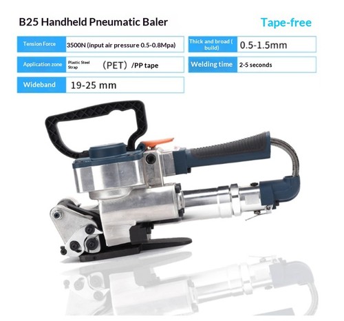 Utensile per reggiatura pneumatico A19/25 portatile hot-melt completo di reggiatura  - Foto 24 di 28