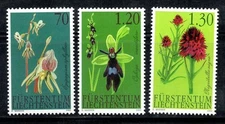 Liechtenstein 2002 Mi. 1301-1303 New ** 100% Orchid, Flowers