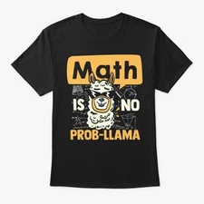 Funny Math No Prob-llama T-Shirt Made in the USA Size S to 5XL