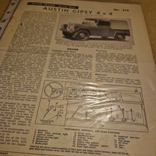 Motor Trader Service Data Sheet - Austin gipsy 4x4