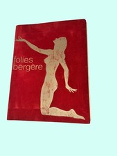 Folies Bergere Vintage paris Souvenir Program Red Velvet Gold Risque Vintage