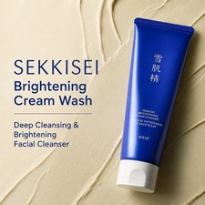 SEKKISEI Brightening Cream Wash – Deep Cleansing & Brightening Facial Cleanser