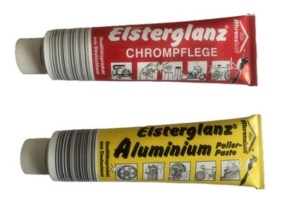 Elsterglanz 2er SET XXL 2x150ml Tube Chrompflege und Aluminium