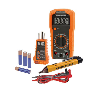 69149P Electrical Test Kit: Multimeter, Voltage Tester & Outlet Tester Included