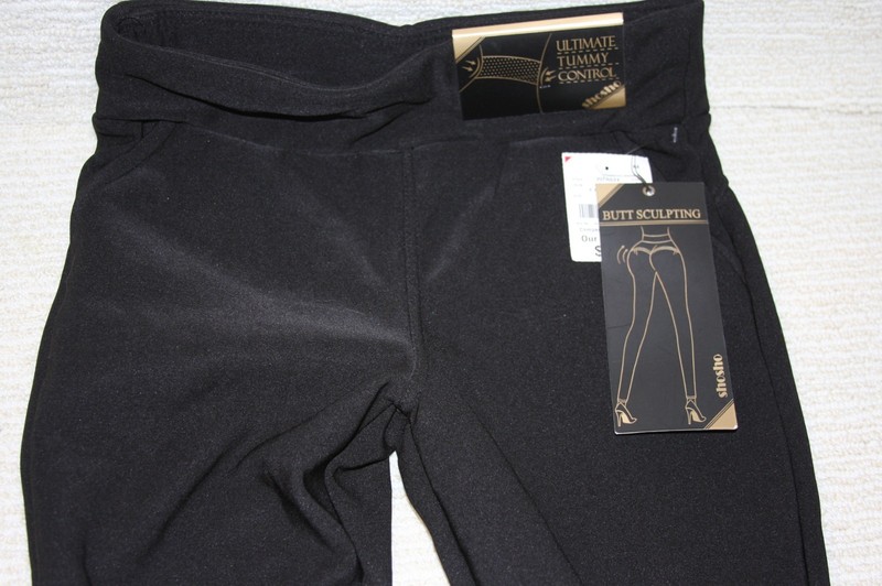 NEW Shosho Ladies Medium Black Pants Ultimate Tummy Control Plush Butt Sculpt
