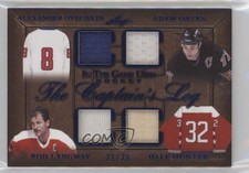 2020 Leaf ITG Used The Captain's Log Relics 21/30 Alex Ovechkin Adam Oates f0e