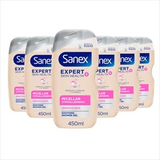 Expert Skin Health Micellar Hypoallergenic Shower Gel 450ml X 6 For Sensitive 7.09 per litre