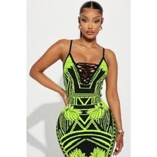 Fashion Nova Bad Gal Bandage Maxi Dress Size 2XL