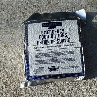 Mainstay Emergency Food Rations 3600 Cal 9 Bars Ready-To-Eat 5 Year Shelf Life