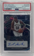 2022-23 Spectra Illustrious Legends Signatures ZACH RANDOLPH Nebula Auto 1/1 PSA