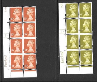 Machin Enschede 2 x cylinder blocks unmounted mint