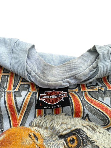 Vintage Harley-Davidson Shirt Tie Dye Eagle graphic San Diego 90s size large USA - Picture 2 of 6
