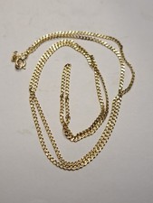 14 Karat Gold 23" Link Necklace  3.0  GRAMS 2MM WIDE