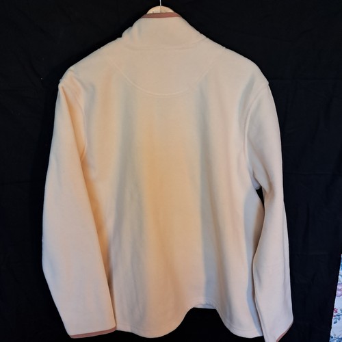 Calvin Klein Moto Jacket Full Zip Career Office Chic White Large - Picture 2 of 7
