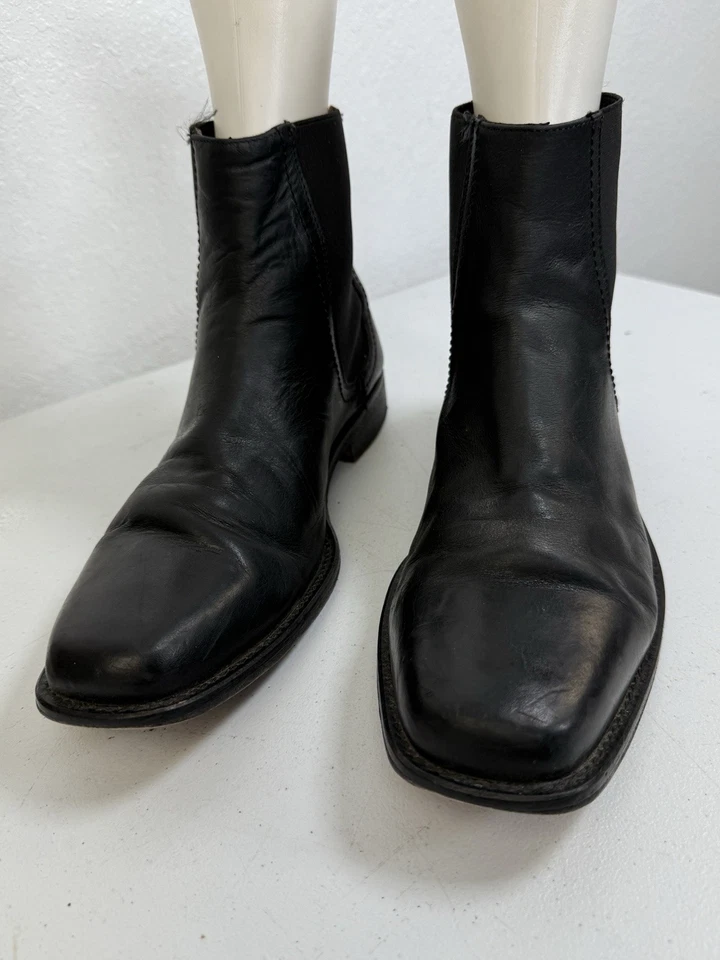 Frye Tyler Chelsea Men's 11 D Black Leather Boots - Image 3 of 4