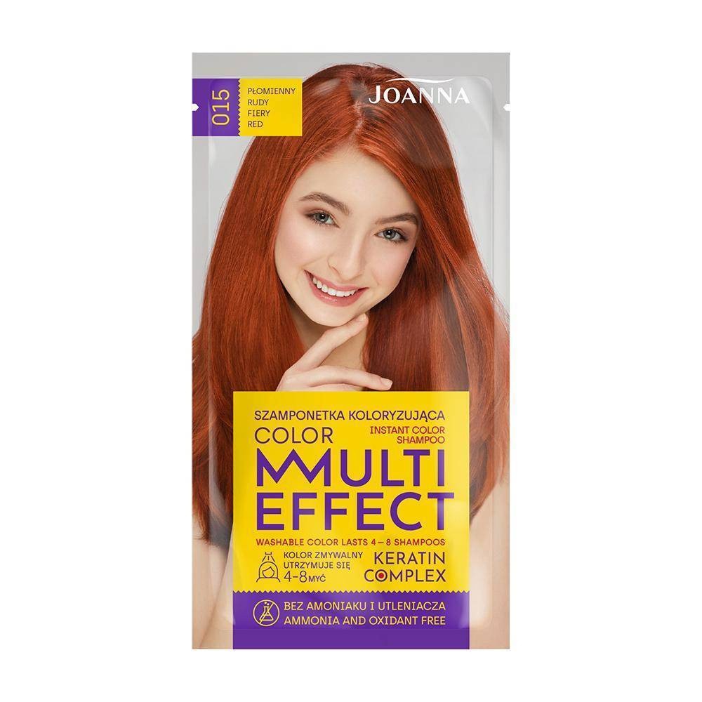 Joanna Multi Effect Color Shampoo Coloring No 15 Fiery Red 35g