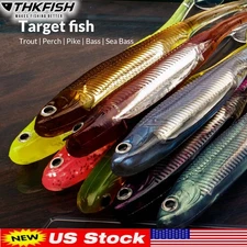 Soft Bass OCEAN CAT Saltwater Trolling Lure for Marlin T Tail Flying Fish Lures