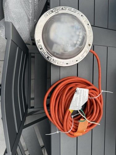 Pentair 602144 IntelliBrite White LED Pool Light Fixture 12V, 50' Cord Used