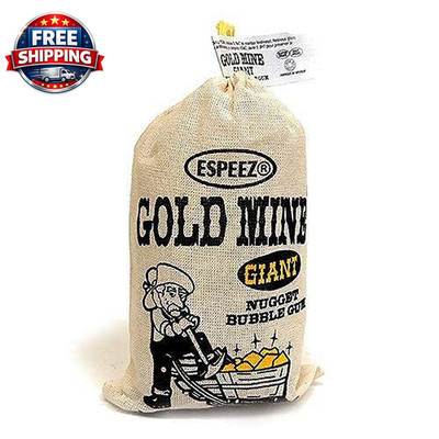 Gold Mine Giant Nugget Bubble Gum - 8.82-Oz. Bag (1 Bag)