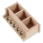  Miniature Dollhouse Shelf, 1:12 DIY Unfinished Wooden Bookcase with Hooks, Wall