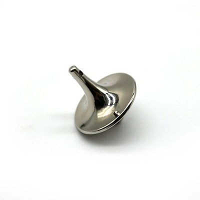 Metal Gyro Spinning Top for Fingertips, Silver Hand Spinner Cyclone