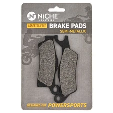 NICHE Brake Pad Set for Can-Am 715900248 705601015 Front Left Semi-Metallic