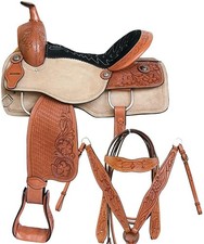 Handmade Horse Saddle Leather Western Barrel Racing Racer Equestrian Trail Tack