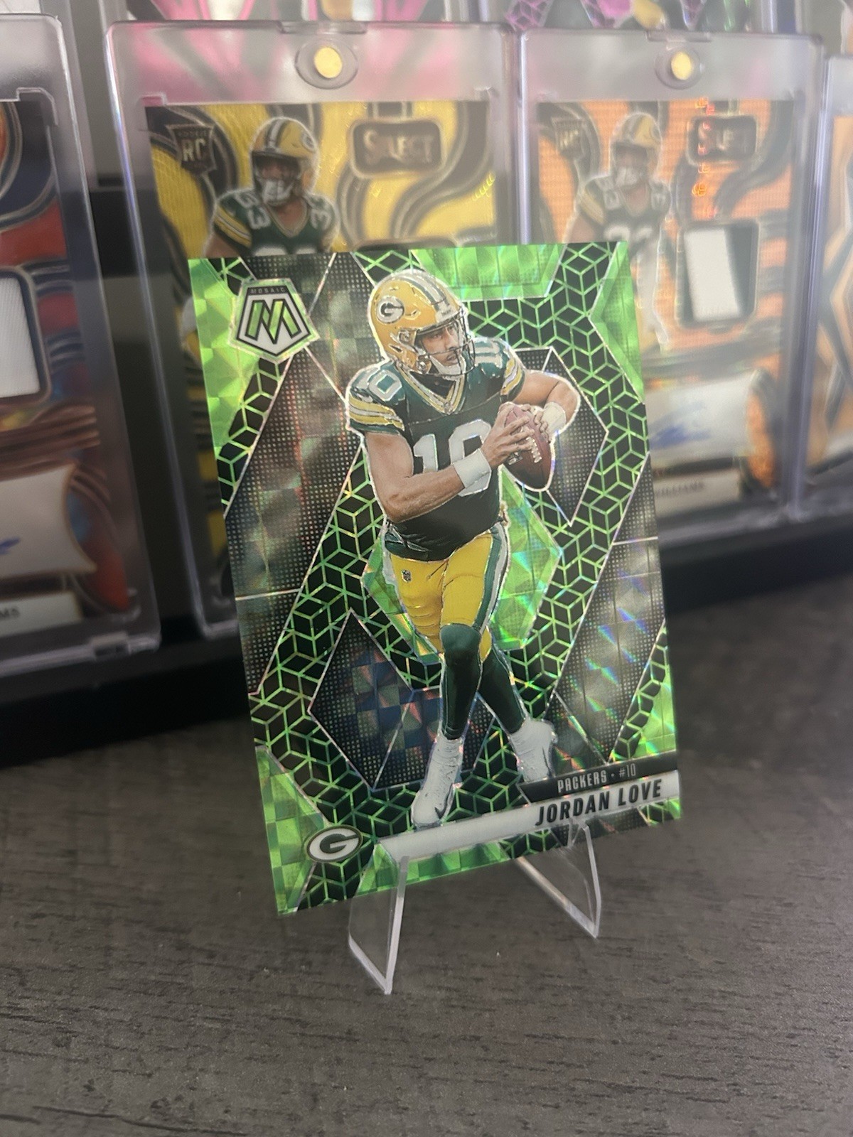 2025 Panini Mosaic Jordan Love Spectris Green Prizm #30 /13 Packers | eBay