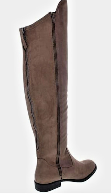 Style & Co Womens Hayley Faux Suede Over the Knee Boots Brown