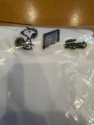 LACOSTE Collaboration Men Top Peanuts Polo Shirt Us S White Limited Edition VHTF