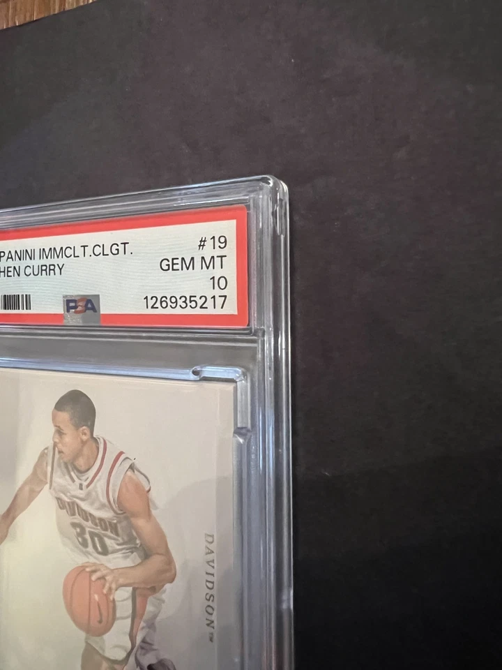 2019-20 Immaculate Stephen Curry /80 PSA 10 - Davidson Warriors MVP Champ - Image 3 of 4