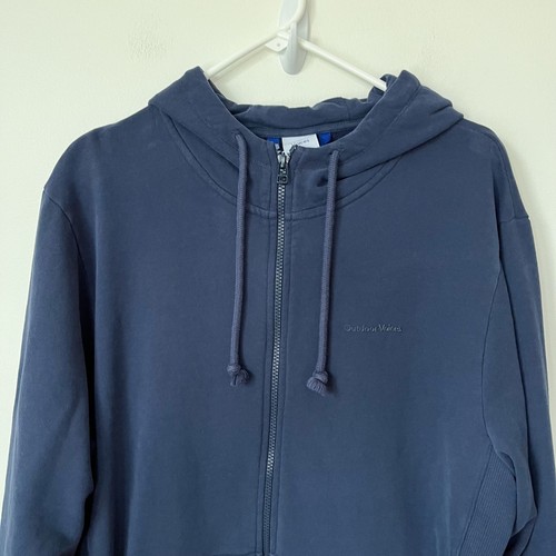 Outdoor Voices Mens Pickup Zip Up Hooded Sweatshirt Large Navy Blue - Picture 3 of 11