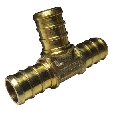 25 PIECES XFITTING 3/4 X / / PEX TEE-BRASS CRIMP FITTINGS, LEAD-FREE BRASS,