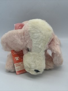 MTB Vintage Character Novelty Co Pink Puppy Dog Plush Timme Fabric w/ Tags