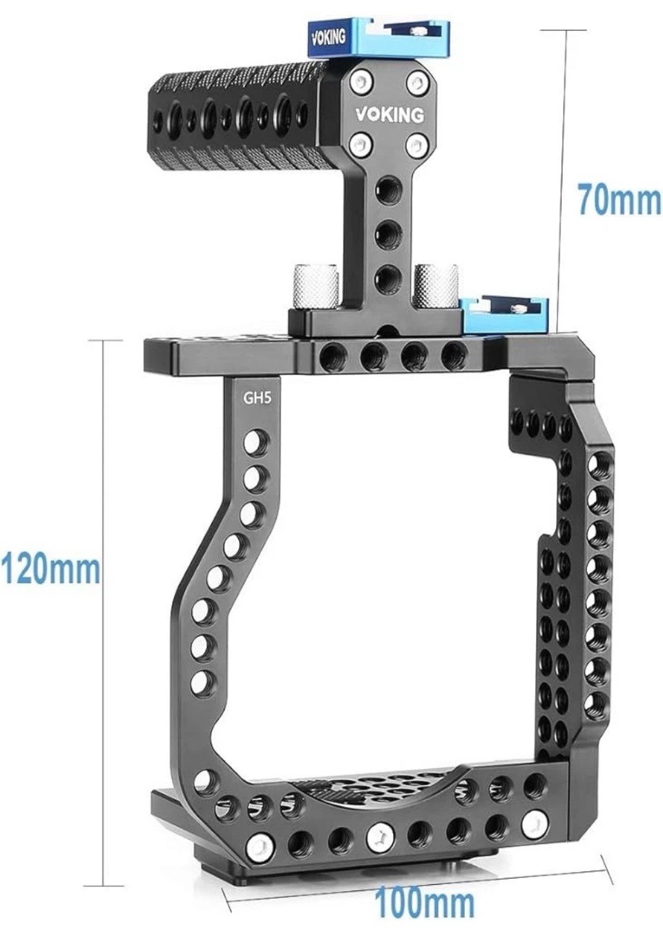 Camera Cage Voking Aluminum Alloy VK-GH5K Camera Video Cage & Top Handle