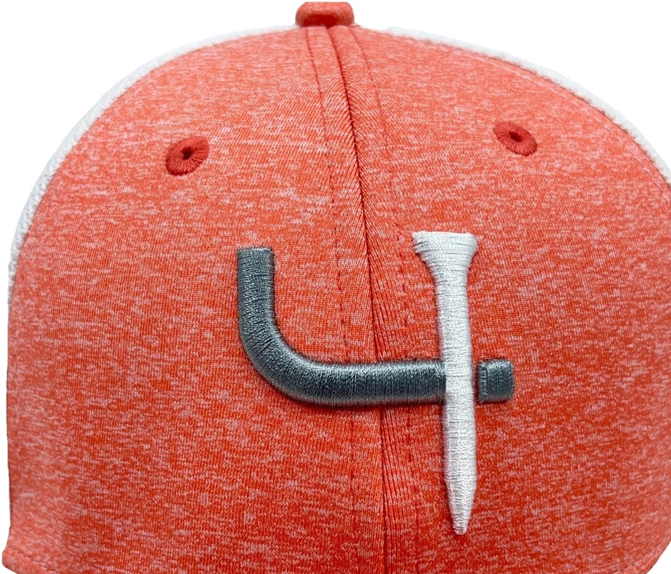 Gorra de golf Ouray con correa trasera rosa blanca camiseta de béisbol papá logotipo rendimiento Foto 4 de 4