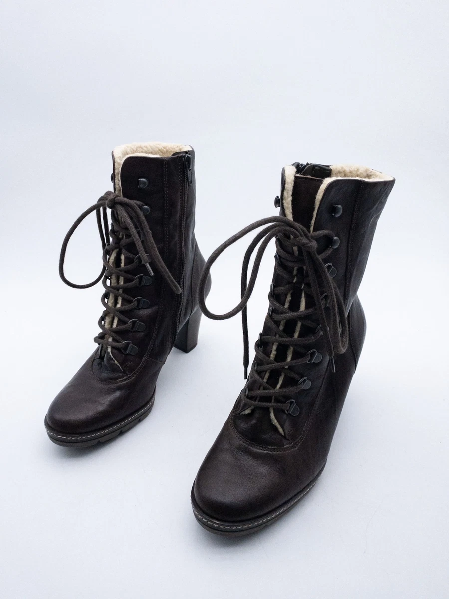 Bottes Hautes Femme Paul Green Marron, Pointure 7 - Cuir, Fermeture éclair Latérale, Occasion