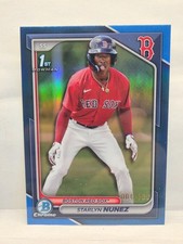 2024 Bowman Chrome Starlyn Nunez Blue Refractor /150 BCP-207 Red Sox