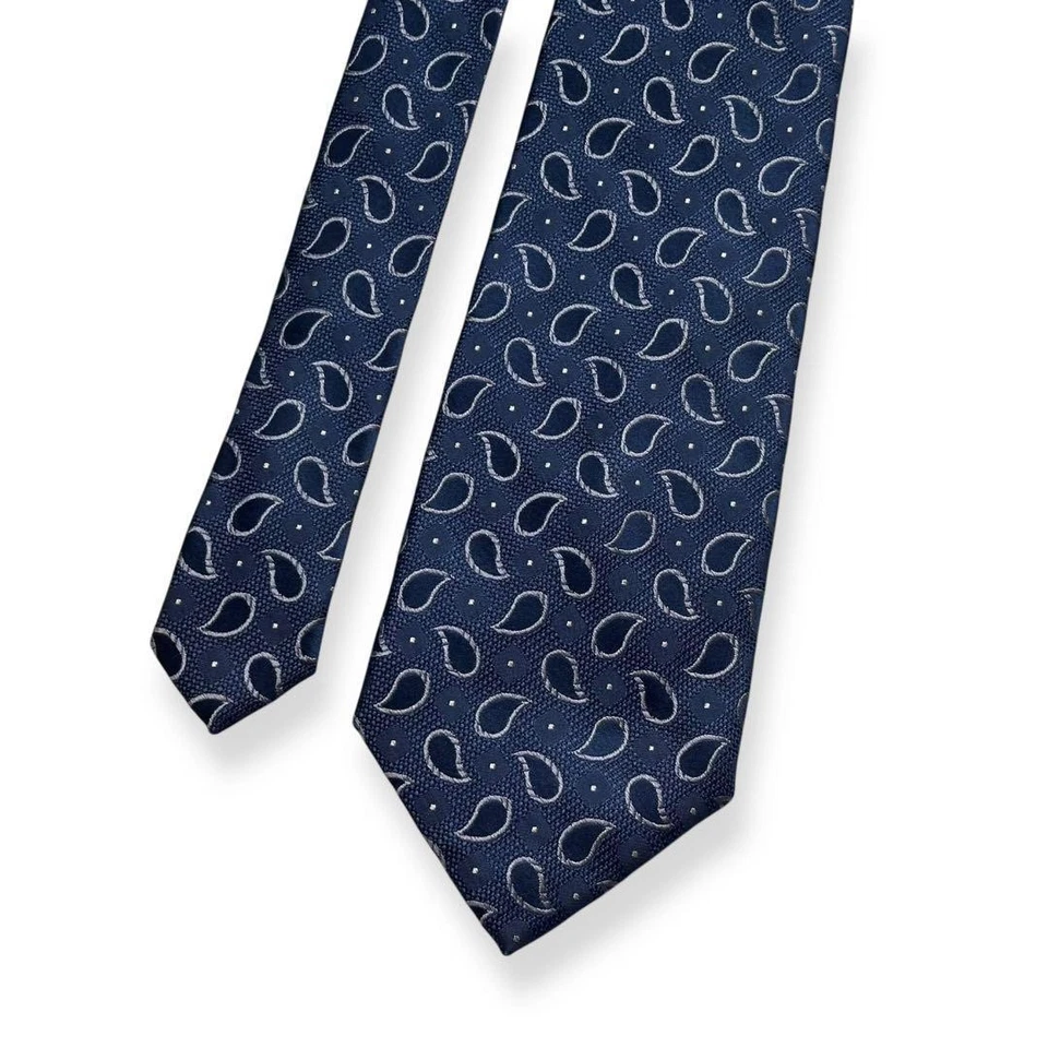 Corbata Barneys York Jacquard de seda cachemira gruesa usada accesorios para hombre Foto 4 de 4