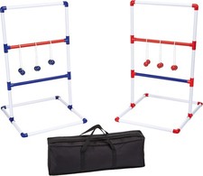 Ladder Toss Game Set PVC Targets Bolas Carrying Case Outdoor Family Play